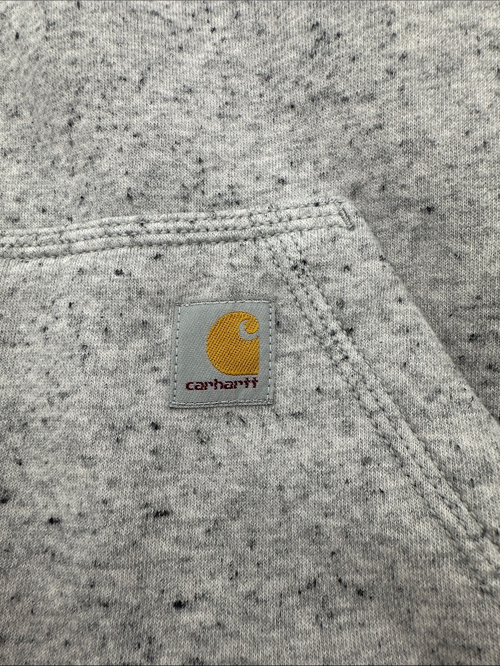 Carhartt Women’s Heather Light Gray Zip-Up Hoodie - Picture 4 of 4
